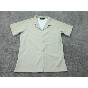 Members Only Button‎ Up Shirt Mens XL Corduroy Preppy Spellout